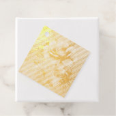 Étiquette-cadeau Motif aquarelle fleur bleue (Avec boite)