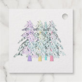 Étiquette-cadeau Motif DE BLOC DE FLEURS (Dos)