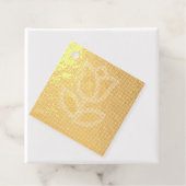 Étiquette-cadeau Motif DE BLOC DE FLEURS (Avec boite)