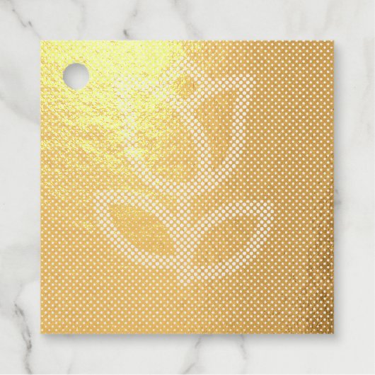 Étiquette-cadeau Motif DE BLOC DE FLEURS (Devant)