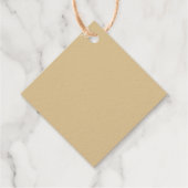 Étiquette-cadeau Ne jamais renoncer - Citation d'anniversaire bleu  (Dos)