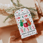 Étiquette Cadeau Noël Chocs Chauds Et Chaussettes 