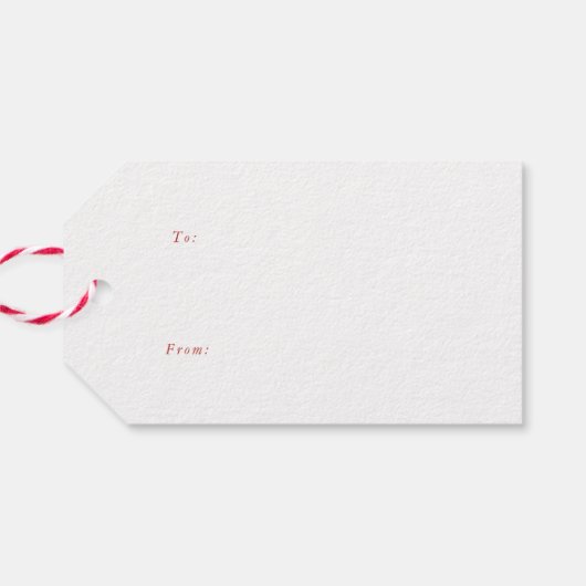 étiquette cadeau Noël Holly (Dos Horizontal)