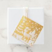 Étiquette-cadeau Noël Reinder Winter Wonderland Pixel Art (Avec boite)