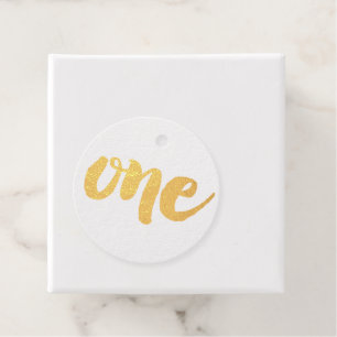 Étiquette-cadeau Numéro Un 1ère Brève Type de script Réel