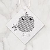 Étiquette-cadeau Oiseau vert (Dos)