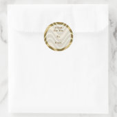 étiquette cadeau or (Sac)