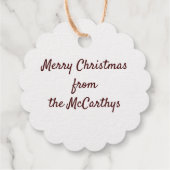 Étiquette-cadeau Ornements de Noël Snowflake Mandala (Dos)