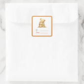 Étiquette cadeau Ourson Mignon (A) (Sac)