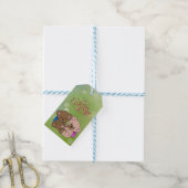 étiquette cadeau panda jumeau (Avec de laficelle)