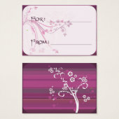 Étiquette cadeau - Parchemins (Devant & derrière)