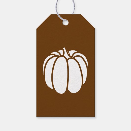 Étiquette cadeau Patch citrouille au chocolat (Devant)
