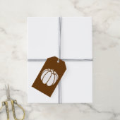 Étiquette cadeau Patch citrouille au chocolat (Avec de la ficelle)