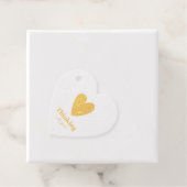 Étiquette-cadeau Penser à toi Coeur (Avec boite)