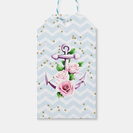 Étiquette cadeau personnalisé de l'Ancre (Devant)