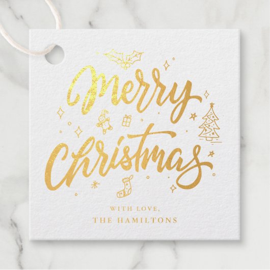 Étiquette-cadeau Personnaliser Joyeux Noël (Devant)