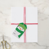 Étiquette Cadeau Pingouin (Avec de la ficelle)