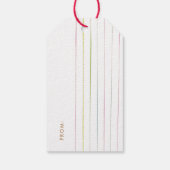 Étiquette Cadeau Pins Peints (Dos)