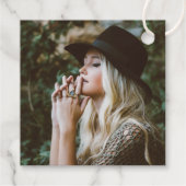 Étiquette-cadeau Piste photo tendance Bubbly Foil (Dos)