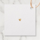 Étiquette-cadeau PixDezines Gold Foil Luxe Merci de calligraphie (Dos)
