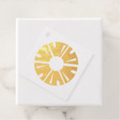 Étiquette-cadeau Plannière de la partie d'ananas Real Gold Foil (Avec boite)