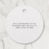 Étiquette cadeau Pop The Champagne Gold Foil Favor (Dos)