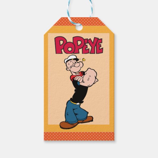 Étiquette cadeau Popeye (Devant)