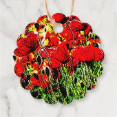 Étiquette-cadeau Poppies (Dos)