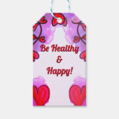 Étiquette cadeau pour être en santé et heureux (Devant)
