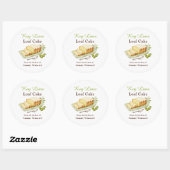 Étiquette cadeau pour gâteau de lime clé (Feuille)