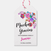 Étiquette Cadeau pour une Fête Thème Fiesta d'Anni (Devant)
