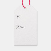 Étiquette cadeau présidentielle (Dos)