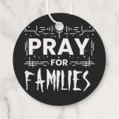 Étiquette-cadeau Priez pour les familles (Dos)