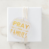 Étiquette-cadeau Priez pour les familles (Avec boite)