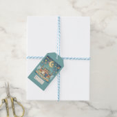 Étiquette Cadeau Ramadhan Bleu Mignon (Avec de laficelle)