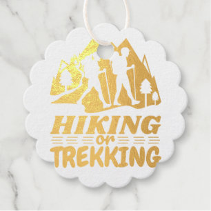 Étiquette-cadeau Randonnée ou trekking