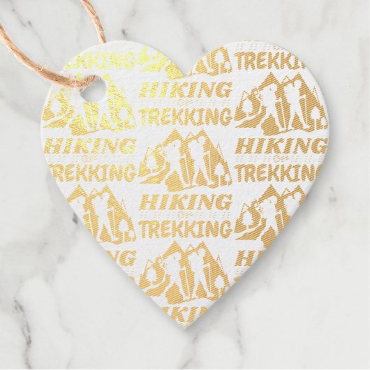 Étiquette-cadeau Randonnée ou trekking (Devant)