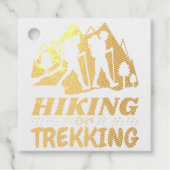 Étiquette-cadeau Randonnée ou trekking (Devant)