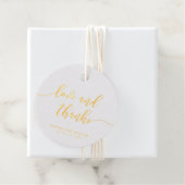 Étiquette-cadeau Relax Script Love and Thanks Mariage (Avec boite)