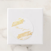 Étiquette-cadeau Remerciement de fin d'études scintillant élégant r (Avec boite)