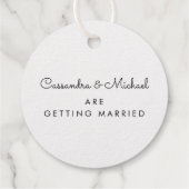 Étiquette-cadeau Réservez la date | Timbre d'annulation (Dos)