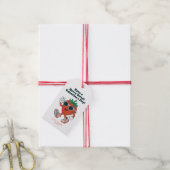 Étiquette Cadeau Rétro Baie Fraise Sucrée (Avec de la ficelle)