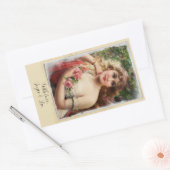 Étiquette cadeau romantique pour femme victorienne (Enveloppe)