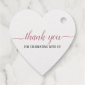 Étiquette-cadeau Rose Gold Script Mariage Happily Ever After Foil (Dos)