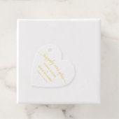 Étiquette-cadeau Rose Gold Script Mariage Happily Ever After Foil (Avec boite)