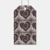 étiquette cadeau rose goth heart (Devant)