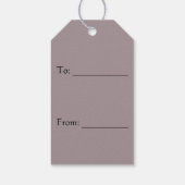 étiquette cadeau rose goth heart (Dos)