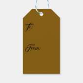 Étiquette cadeau Rose Jaune (Dos)