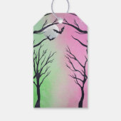 Étiquette cadeau rose pour Baby Shower Halloween S (Dos)