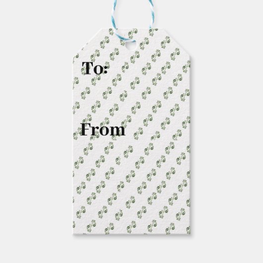 Étiquette Cadeau Rouleau Vert Élégant – Personnali (Devant)